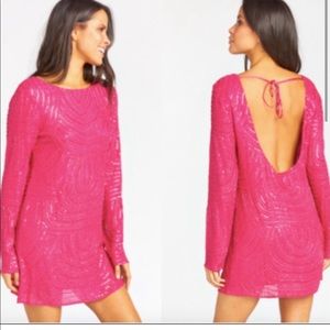 NWT Show Me Your Mumu Pink Sequin Iggy Dress